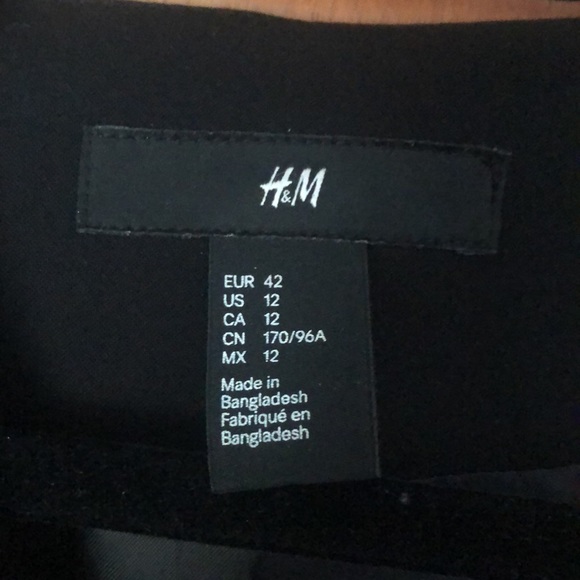 H&M blazer black size 12 - Picture 3 of 3